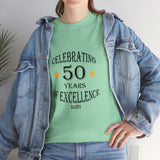 Celebrating 50 Years of Excellence, Est.1974, birthday t-shirt, for men, for women, 50th, birthday tee, gift, present, Unisex Heavy Cotton