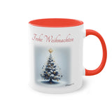Christmas tree, Two-Tone Coffee Mug, 11oz (330 ml)
