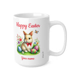 Easter Bunny (1) - Personalisable Ceramic Cup, Easter mug, for girls, for boys, Easter present, Easter gift