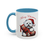 Cute Coton Boy, Christmas Accent Coffee Mug, 11oz, 15oz, personalizable