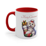Havanese Girl, Christmas Accent Coffee Mug, 11oz