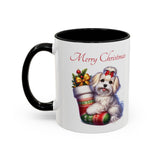 Havanese Girl, Christmas Accent Coffee Mug, 11oz, 15oz, personalizable