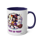 Personalisable Halloween Mug - Cute Witch, Trick or Treat