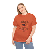 Celebrating 40 Years of Excellence, Est.1984, birthday t-shirt, for men, for women, 40th, birthday tee, gift, present, Unisex Heavy Cotton