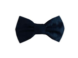 Pet bow tie - Formal Black Satin (luxury)