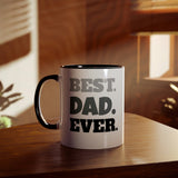 Two-Tone Coffee Mugs, 11oz BEST.DAD.EVER.