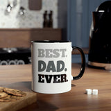 Two-Tone Coffee Mugs, 11oz BEST.DAD.EVER.