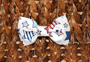 Pet bow tie - Blue and Red Stars