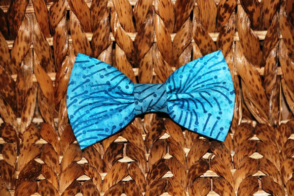 Pet bow tie - Blue Dandalions