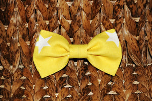 Pet bow tie - Yellow Stars