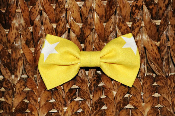 Pet bow tie - Yellow Stars
