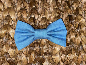 Pet bow tie - Washed Denim