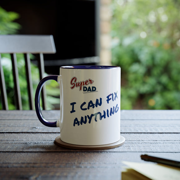 Super Dad Two-Tone Coffee Mug